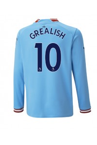 Manchester City Jack Grealish #10 Fotballdrakt Hjemme Klær 2022-23 Lange ermer